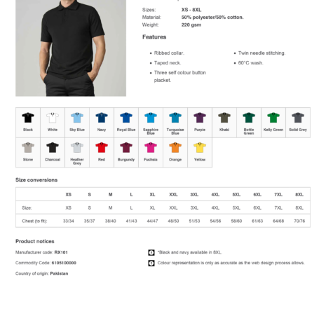 RX101ProRTXProPiquePoloShirt RX101ProRTXProPiquePoloShirt